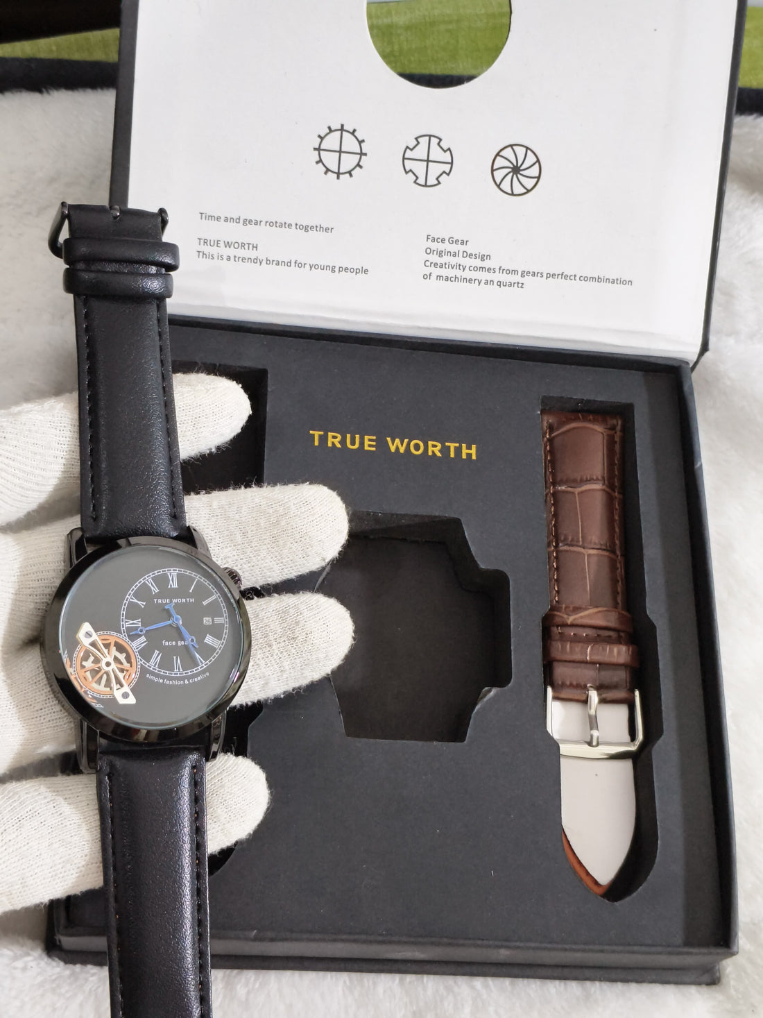 True-Worth Face Gear - Dual Straps Luxury Watches