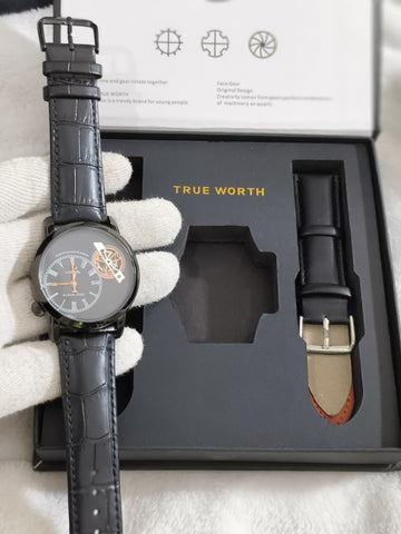 True-Worth Face Gear - Dual Straps Luxury Watches