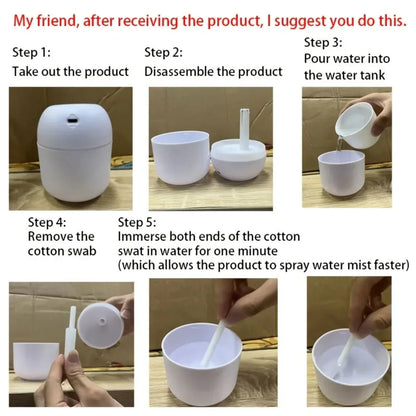USB-Powered Humidifier & Diffuser – Long-Term Spray & Auto Shut-Off!