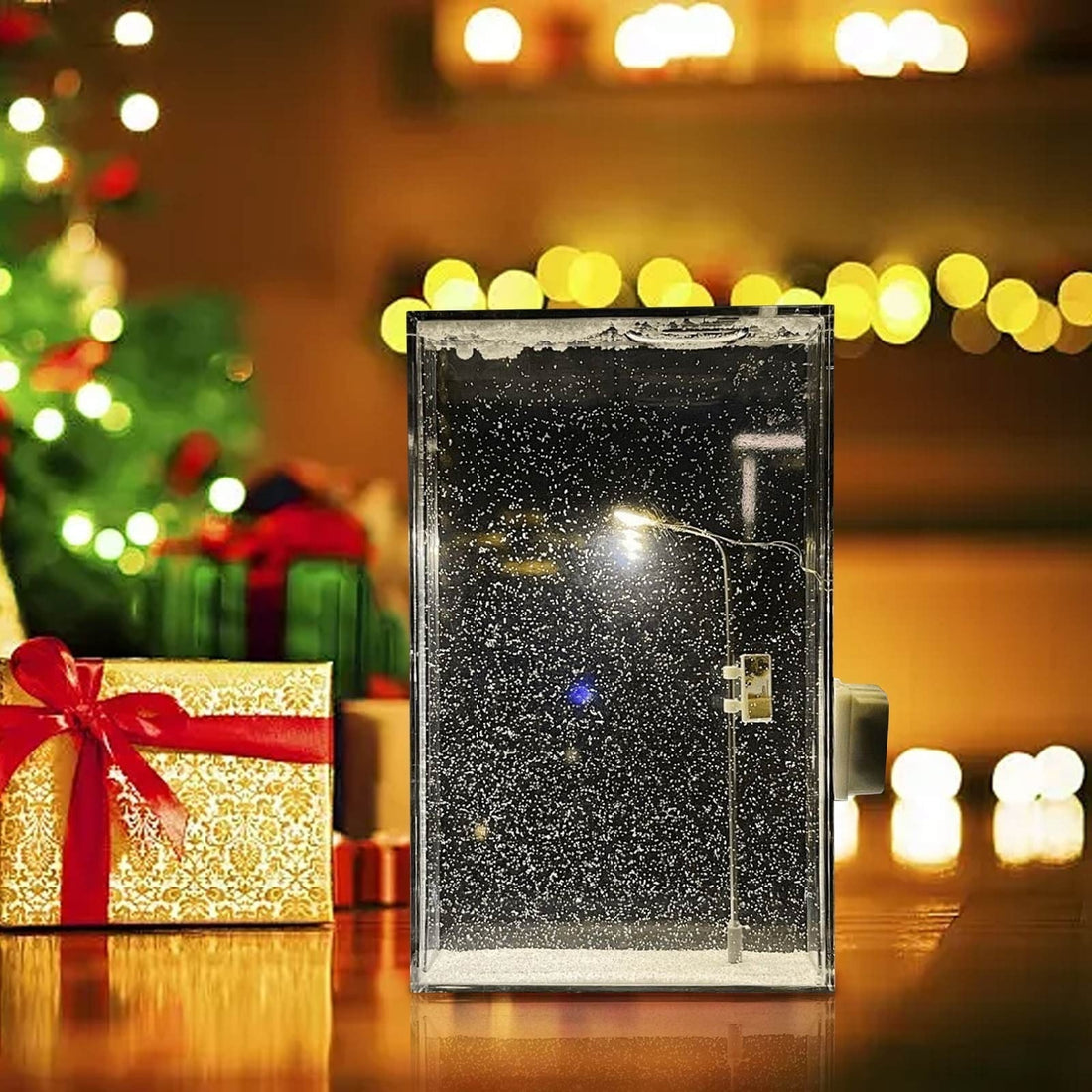 DIY Snowfall Lamp – Aesthetic Winter Night Light