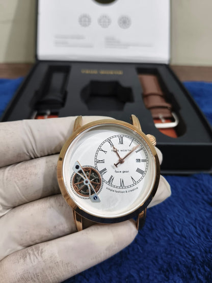 True-Worth Face Gear - Dual Straps Luxury Watches
