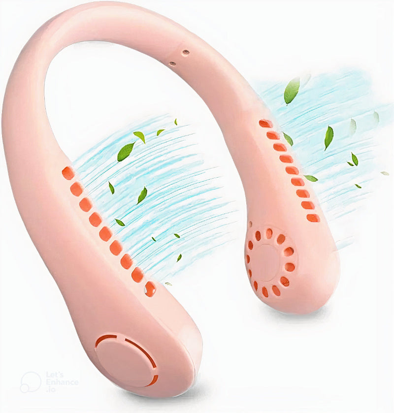 Portable Neck Fan – Rechargeable, Lightweight, Super Quiet.