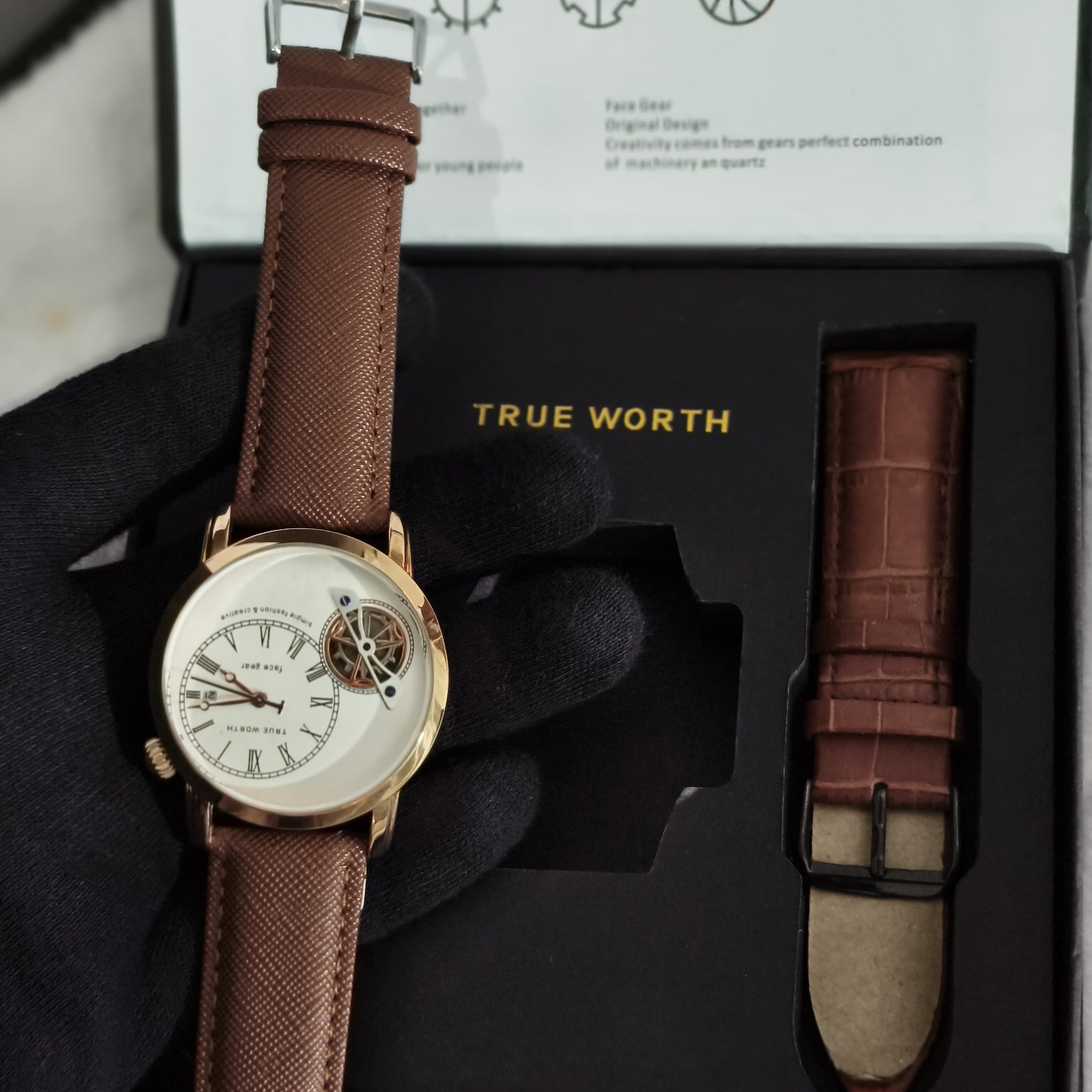 True-Worth Face Gear - Dual Straps Luxury Watches