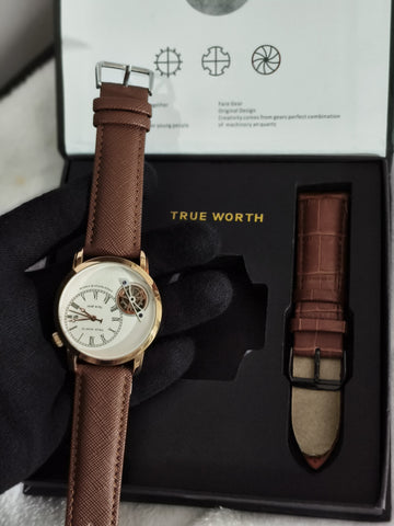 True-Worth Face Gear - Dual Straps Luxury Watches