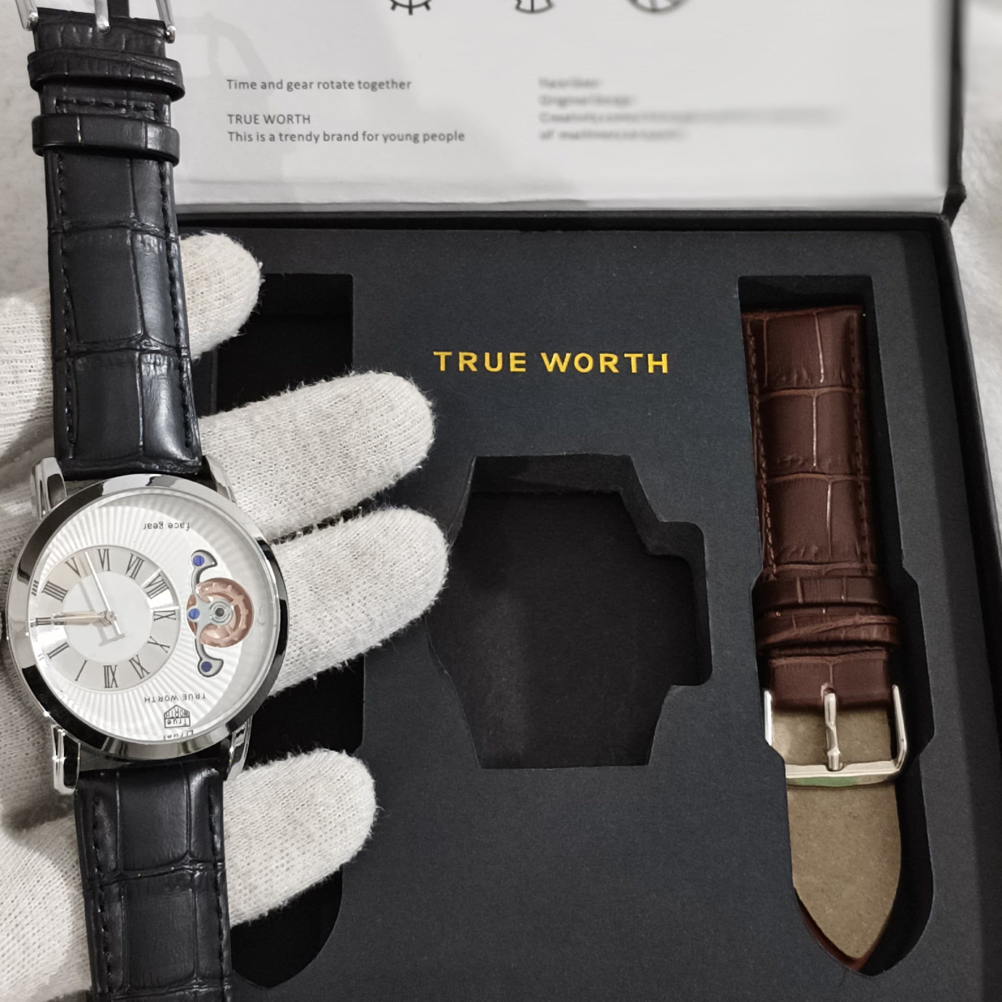 True-Worth Face Gear - Dual Straps Luxury Watches