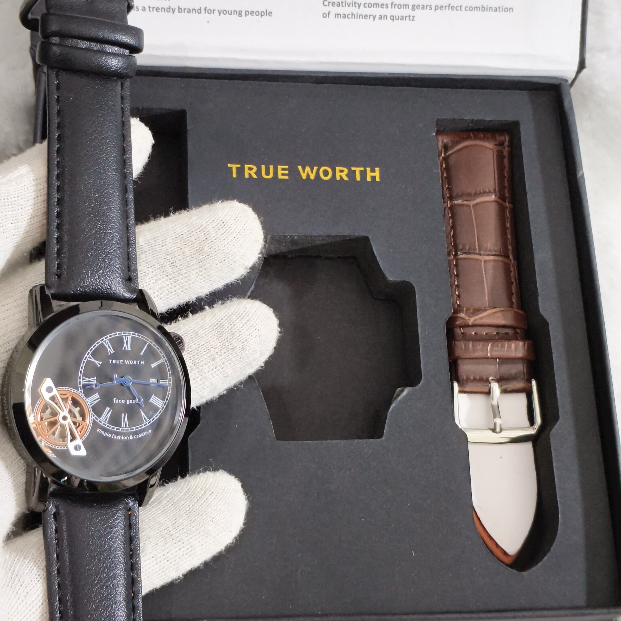 True-Worth Face Gear - Dual Straps Luxury Watches