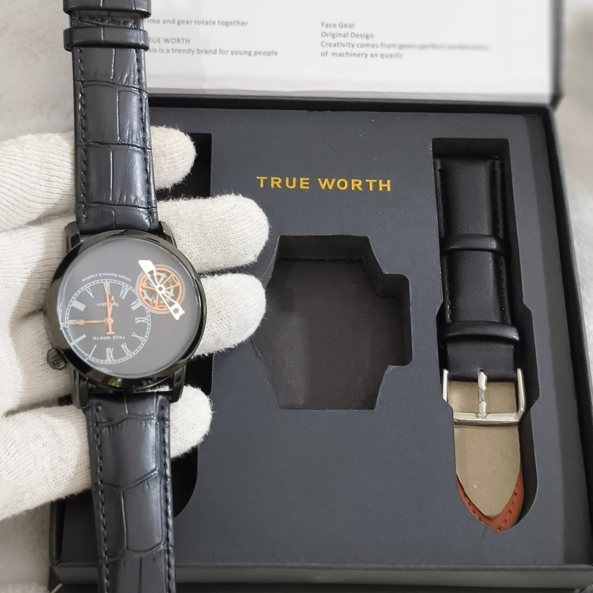 True-Worth Face Gear - Dual Straps Luxury Watches