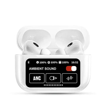AirPods Pro 2 – White Edition with OLED Display | All Functions Wroking