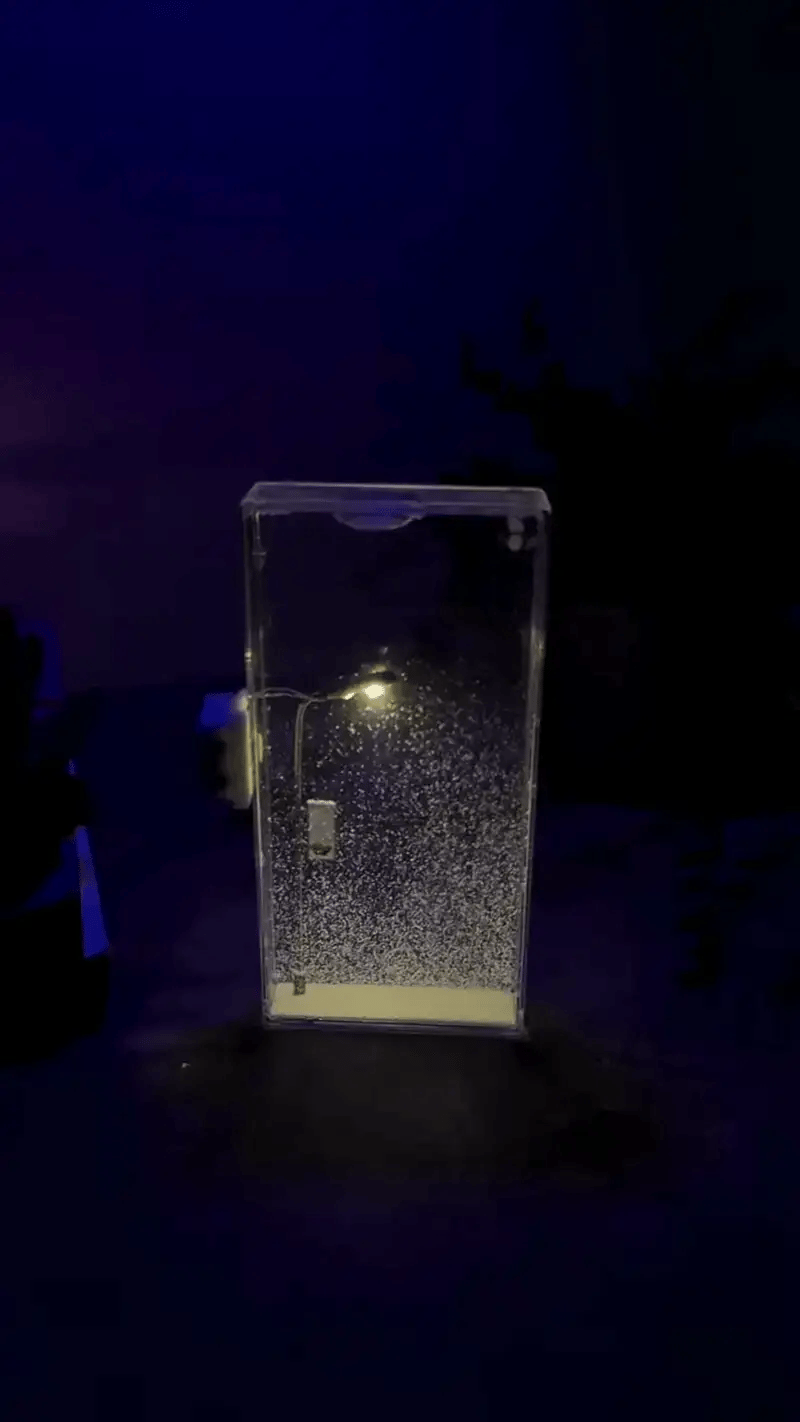 DIY Snowfall Lamp – Aesthetic Winter Night Light