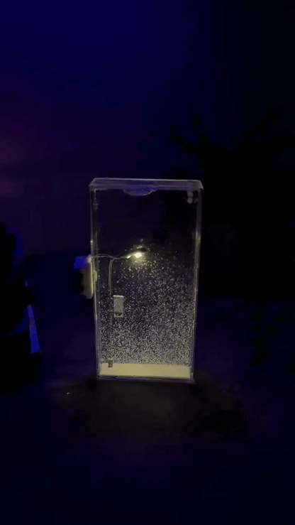 DIY Snowfall Lamp – Aesthetic Winter Night Light